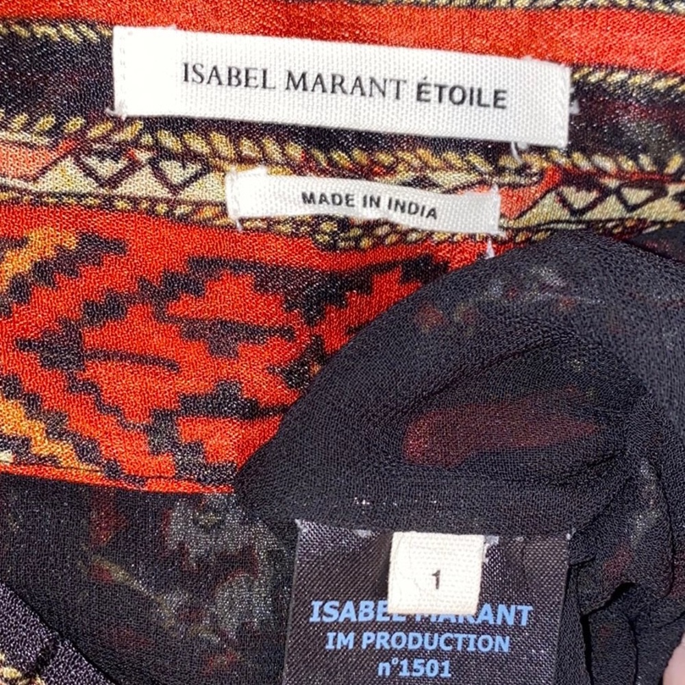 Etoile Isabel Marant “Trani” paisley print 1/S - Picture 4 of 5